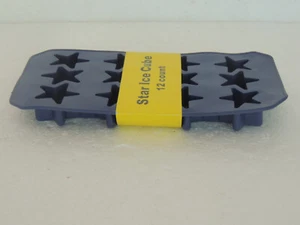 Celebrate Americana Together Silicone Star Ice Cube Tray - BLUE NEW 9 X 4.5 INC - Picture 1 of 3