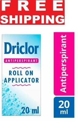 20ml - DRICLOR ROLL ON APPLICATOR ANTITRANSPIRANT 20ml NEW IN BOX EX-09/26 - Image 1 of 4