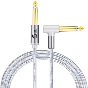 QING CAOQING 6.35mm Gitarrenkabel 5M, 1/4 Abgewinkelte Stecker Profesionell Audi - Bild 1 von 7