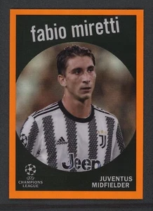 2023 FABIO MIRETTI 10/25 TOPPS UEFA CHAMPIONS LEAGUE ORANGE - Picture 1 of 2
