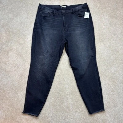 Good American Good Legs Dark Wash Skinny Sculpting Jeans in Black Size 28-32 NWT - Image 1 of 4