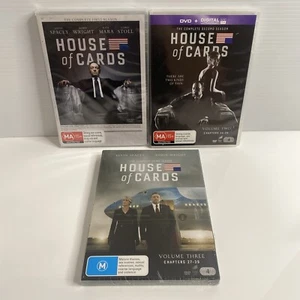 House of Cards : Complete Season 1, 2 & 3 Series (DVD, 2013) Region 4 PAL NEW - Picture 1 of 21