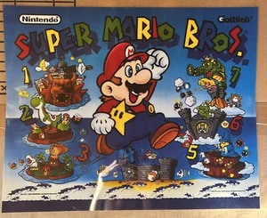 1992 Gottlieb Pinball Translite - Super Mario Bros - NOS - Picture 1 of 2