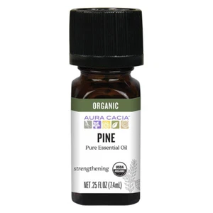 Aura Cacia Organic Pine Essential Oil .25 oz aromatherapy strengtheing - Picture 1 of 1