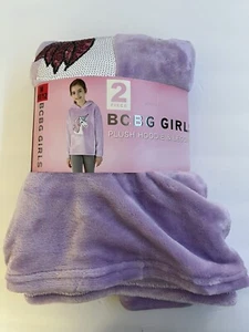NWT 2 pc BCBG Girls Lilac Sequin Unicorn Plush Hoodie and Leggings Size M 10/12 - Picture 1 of 3