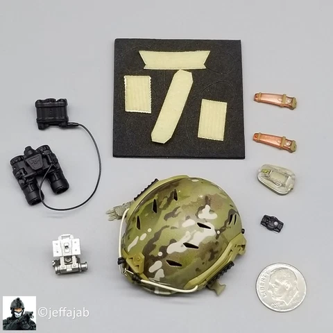 1:6 Easy & Simple NSDWG Infiltration Team FAST Helmet w/ NVG for 12" Figures Cover