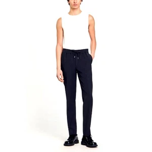 Sandro Paris Men's Fonte New Alpha Elasticated Straight-Leg Pants Size 46 | XXL - Picture 1 of 12