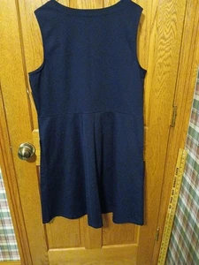 Croft And Barrow Navy Long Sleeveless Dress XXL NWT - Picture 1 of 5
