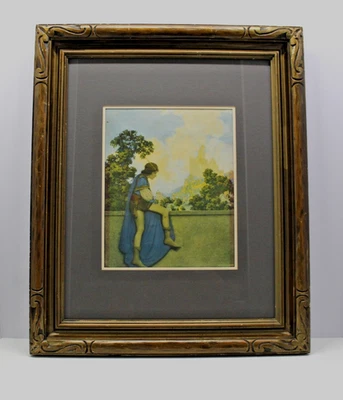 Maxwell Parrish Framed Lithograph Print Knave of Hearts House of Art NY Art Deco - Image 1 of 4