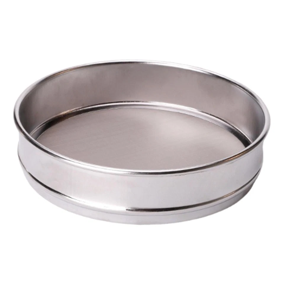 Setaccio in acciaio inox per farina, utensile da cucina rotondo, diametro 20 cm - Immagine 1 di 1