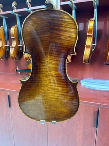 European Wood Fine Flamed Handmade 4/4 Violin with Case &Bow (DDP to USA) - Picture 1 of 6