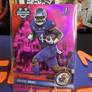Devin Neal Rosa 2023 Bowman Cromo U Universidad Kansas RB - Imagen 1 de 10