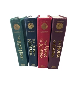 The Heroes of Olympus Rick Riordan Hardcover 1-4 First Edition NO Dust Jackets - Picture 1 of 12