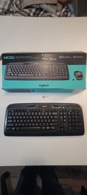 Logitech MK320 Wireless Keyboard Combo Full Size Media Keys USB Receiver New - Image 1 of 4