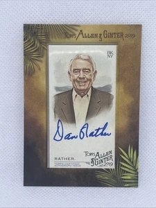 2019 Topps Allen & Ginter Dan Rather Framed Mini Auto Autograph Signature #MA-DR - Picture 1 of 2