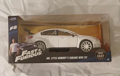 Jada - F8 Fast & Furious Subaru WRX STI White - Mr. Little Nobody's 1:43 - NIB - Image 1 of 4