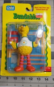 1992 Vintage Sesamstraße biegsamer großer Vogel Actionfigur Kind Dimension Spielzeug - Bild 1 von 3
