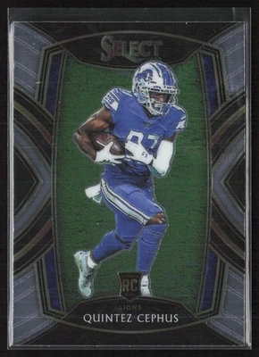 2020 Panini Select Quintez Cephus #300 Rookie Detroit Lions - Image 1 of 2