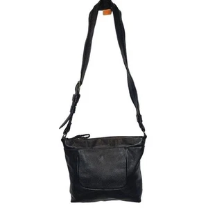 The SAK Black Genuine Cow Leather Boho Crossbody Shoulder Bag - Picture 1 of 9