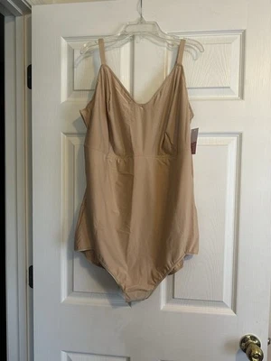 Shape by Cacique Lane Bryant Bodysuit Level 2 Nude Plus Size 26/28 $45 NWT - Image 1 of 4