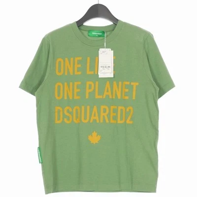 Dsquared2 Mujer Camiseta 22SS One Life Ranny Verde Talla XS Manga Corta Algodón - Imagen 1 de 4