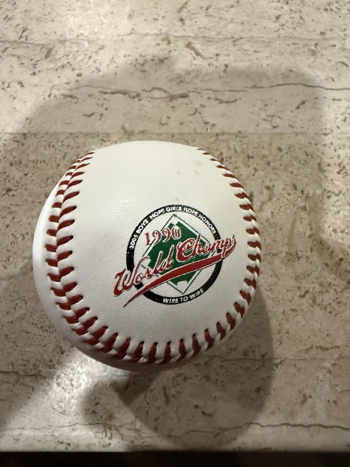 CINCINNATI REDS 1990 WORLD CHAMPS  MLB Baseball rare - Image 1 of 4