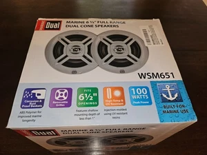 Marine Dual 6 1/2 Full Range Doppelkegel Lautsprecher 100 Watt Neu im Karton - Bild 1 von 3