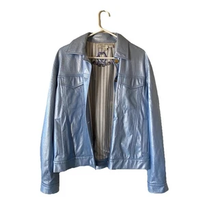Vintage St. John Collection By Marie Gray Blue Sport Jacket- Size 6 - Picture 1 of 23