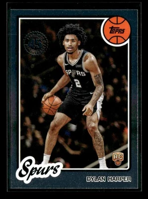 Dylan Harper RC 2025-26 Topps Basketball 1980-81 Topps #80BK-52 Spurs [xlz - Image 1 of 2