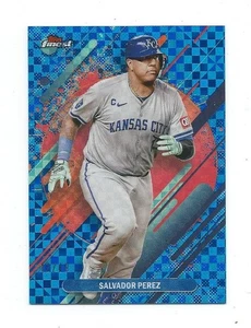 2025 Topps Finest-Salvador Perez Blue Checkerboard /49-Kansas City Royals - Picture 1 of 1