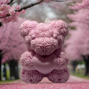 XL Teddy Scented Candle | Luxury Handmade Soy Wax | Home Decor | Gift Idea- 1 pc - Picture 1 of 24
