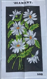Unworked Canvas DIAMANT Needlepoint No: 503 DAISY FLOWERS 50.5 x 27.5cm Design - Picture 1 of 4