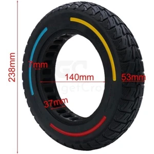 Solid Tyre 10"x2.125 Electric Scooter Honeycomb Tri Color 10 Inch Wheel UK - Picture 1 of 6