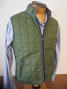 Chaleco Scott Barber Acolchado Cremallera Completa Aislante Nuevo con Etiquetas Mediano $275 Verde Oliva - Imagen 1 de 12