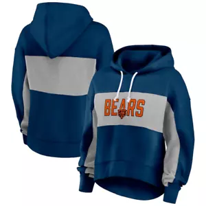 Sudadera con capucha corta modesta ligera para mujer Chicago Bears Fanatics talla mediana nueva con etiquetas - Imagen 1 de 9
