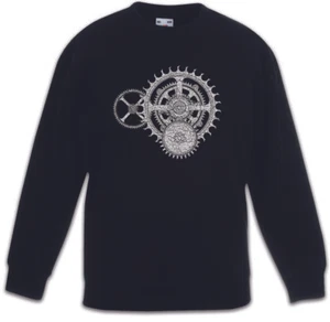 Mechanism I Kinder Pullover Technologie Ingenieur Mechaniker Uhrwerk Zahnrad - Picture 1 of 1