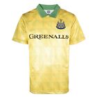 Newcastle United Football Shirt 1990 Away Retro Yellow Score Draw Jersey Small S