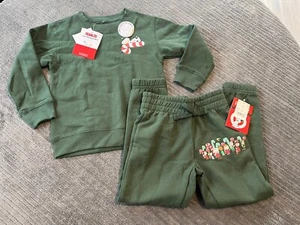 Peanuts Unisex Kids Set 2 Pieces Pant Sweater Size 4 - Picture 1 of 8