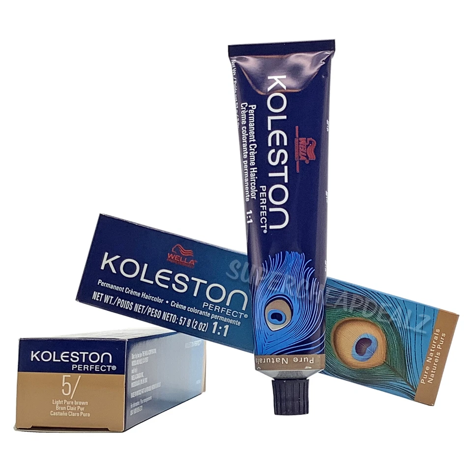 Wella Koleston Creme Color 5 Light Pure Brown 2 Oz