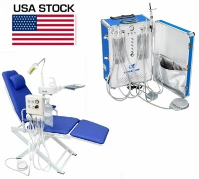 Portable Dental Unit Mobile Treatment System with Dental Chair 4 Hole US STOCK - Image 1 of 4