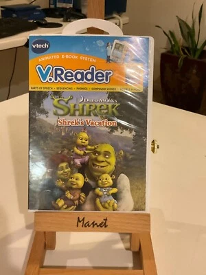 Vtech V.Reader Shrek's Vacation Game Very Good BOX 15 - Image 1 of 2