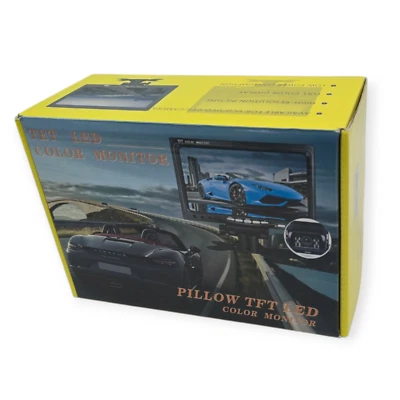 12V 24V 7 inch TFT LCD Color HD Monitor for Car CCTV Reverse Rear View Screen - Image 1 of 4