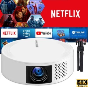 2+16G 4K Projector 5G WiFi 1080P Video Movie Netflix Home Theater Android11 HDMI - Picture 1 of 23