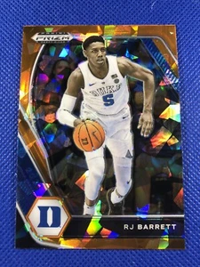 2021 #95 RJ Barrett Panini Prizm Draft Picks Orange Cracked Ice - Picture 1 of 2