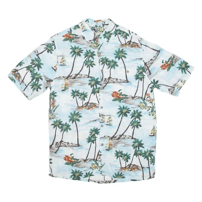 BATICK BAY Mens Hawaiian Shirt Blue S - Image 1 of 4