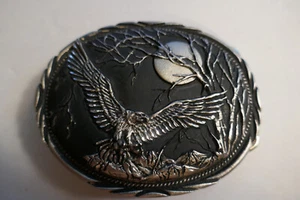 Vintage American Eagle in the Moonlight Gürtelschnalle schöne unbenutzte Schnalle - Bild 1 von 2