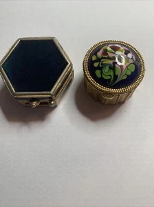 Estée Lauder Lot Of 2 Heirloom Treasures Keepsake Box estee Trinket Box - Bild 1 von 3