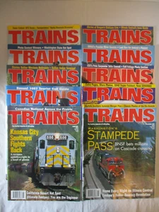 Lot of 10 Trains Magazines The leading Magazine of Railroading 1997 - Picture 1 of 19