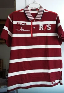 Vintage Polo Ralph Lauren Kurzarm Gestreift Rot & Grün Herren XL Custom Fit Neu - Bild 1 von 8