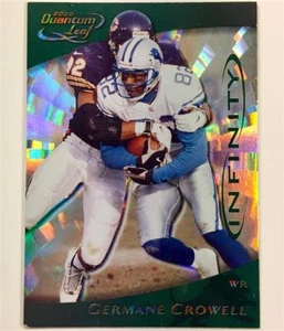 2000 Quantum Leaf #101 * GERMANE CROWELL * Detroit Lions INFINITY GREEN card /25 - Picture 1 of 2